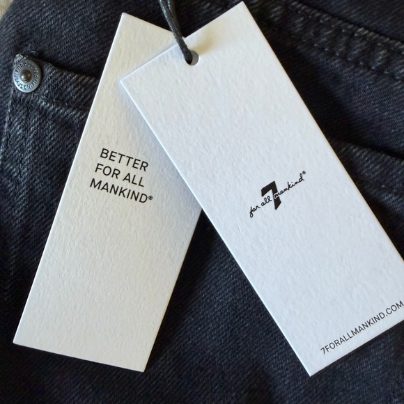 7 For All Mankind Logan Stovepipe Jeans in Thunder (28) - Picture 8 of 14